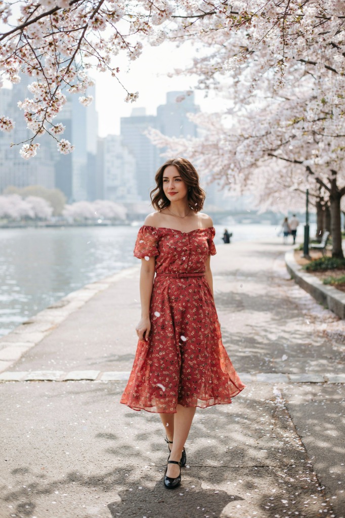 Sakura Chiffon Dress