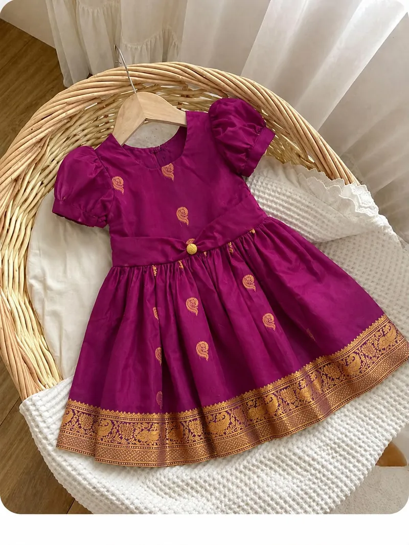 Royal Paithani Zari Silk Frock